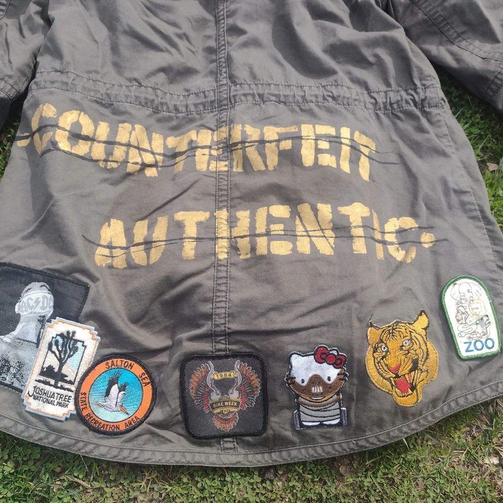 Custom Patched Utility Light Jacket - Picture 2 of 4